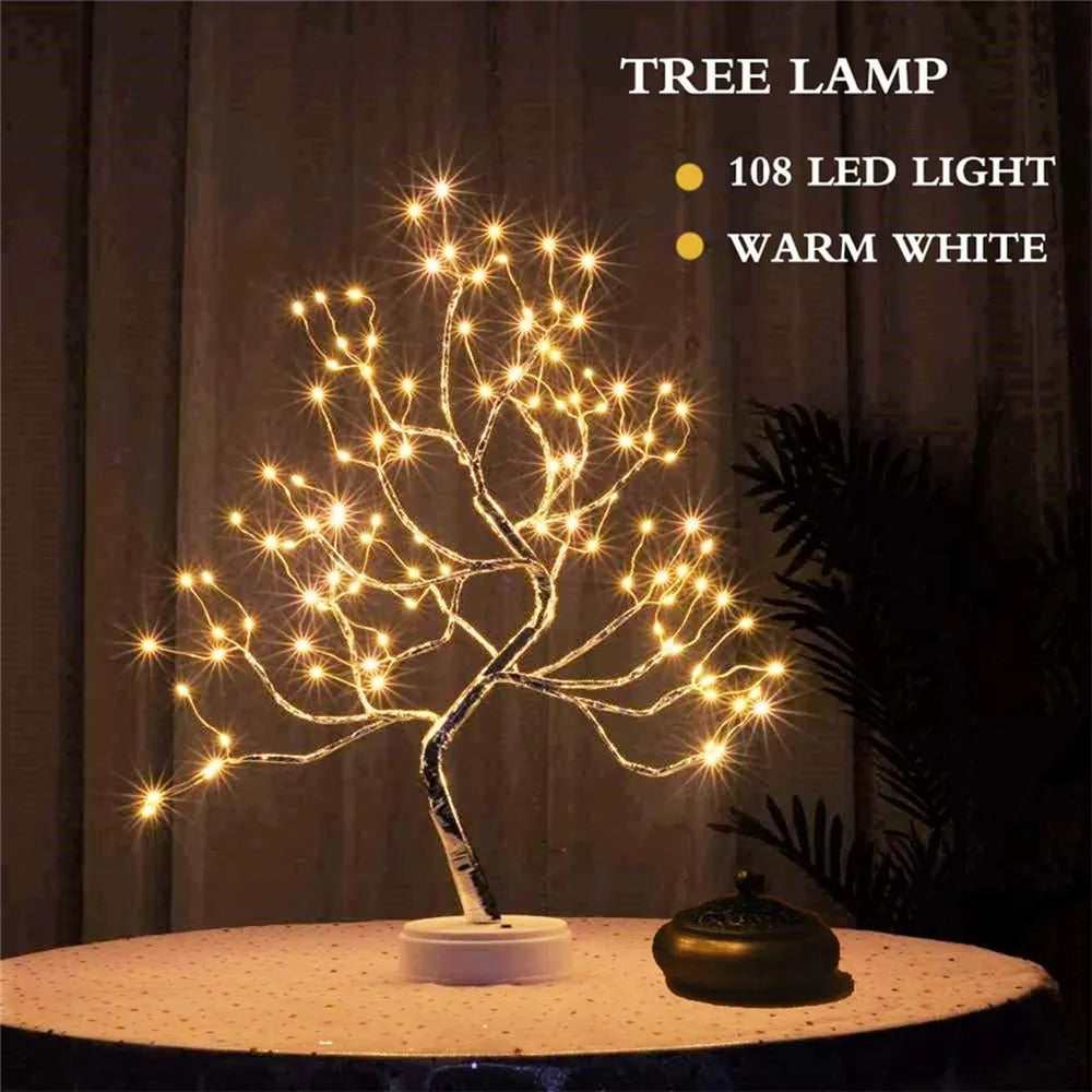 LED Night Light Copper Wire Garland Lamp