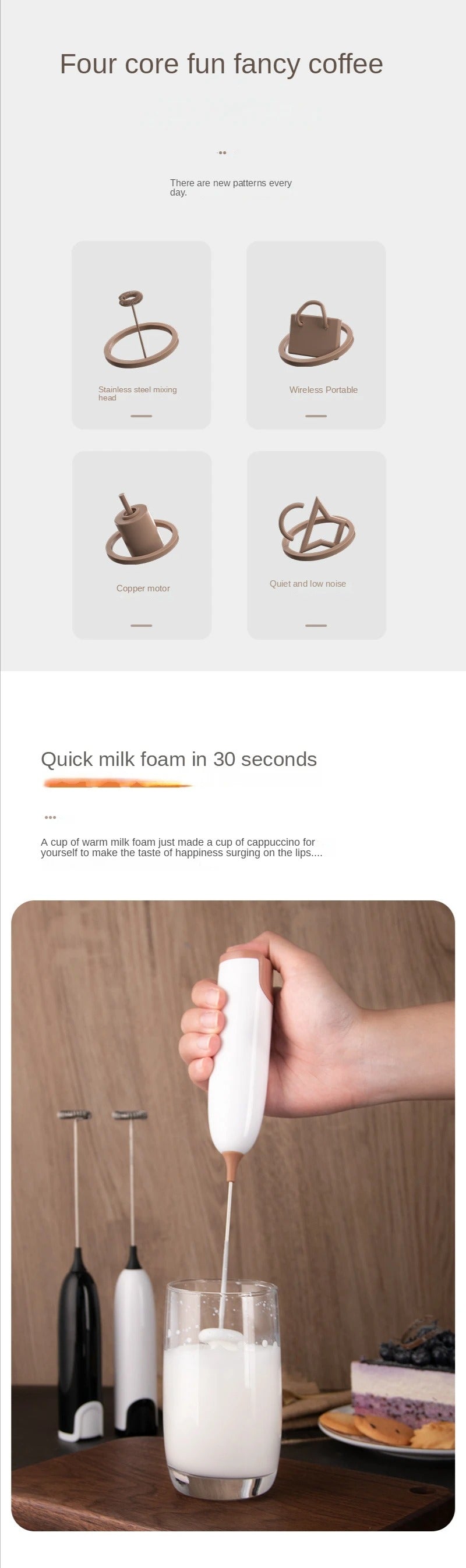 Handheld Mini Frother