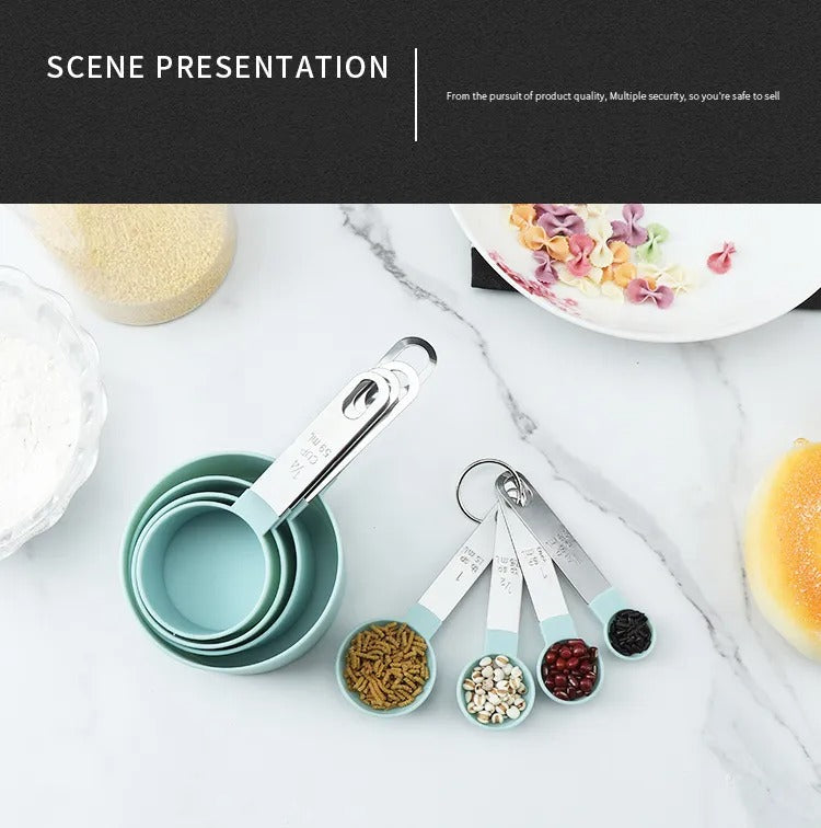 4/8pcs Multi Purpose Measuring Cups and Spoons