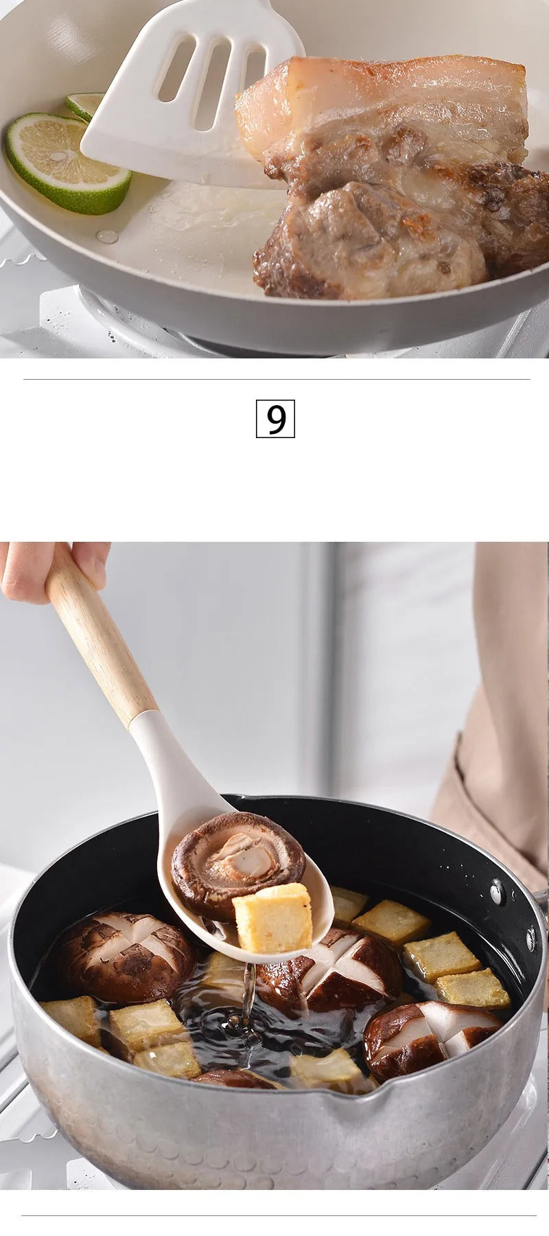 14Pcs Heat Resistant Silicone Kitchenware Cooking Utensils