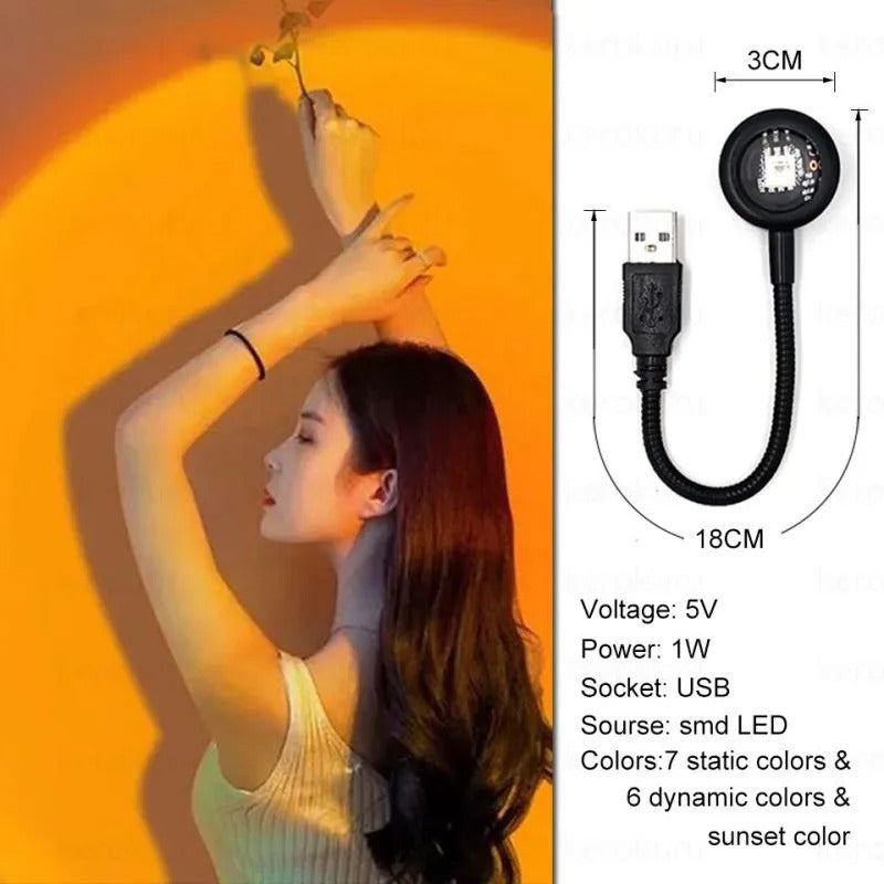 USB Sunset Atmosphere Wall Light