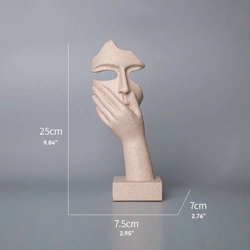 Nordic Thinker Abstract Statues