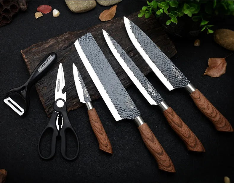 Stainless Steel Kitchen Knives Set & Tools