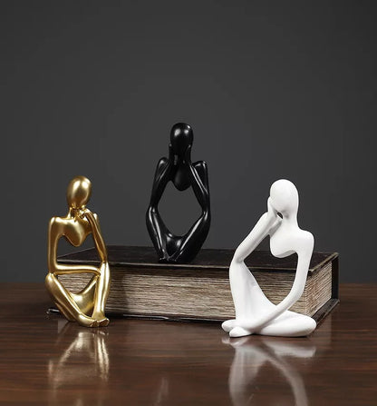 Nordic Thinker Abstract Statues