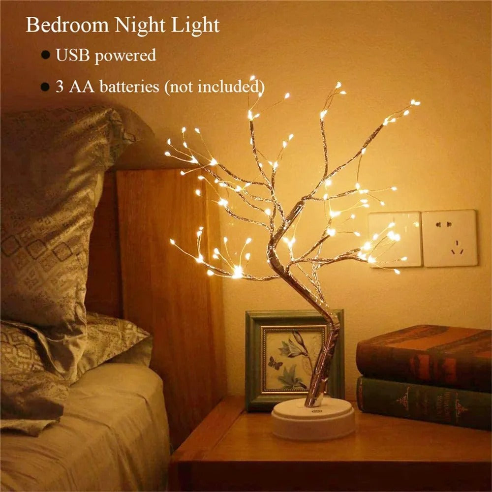 LED Night Light Copper Wire Garland Lamp