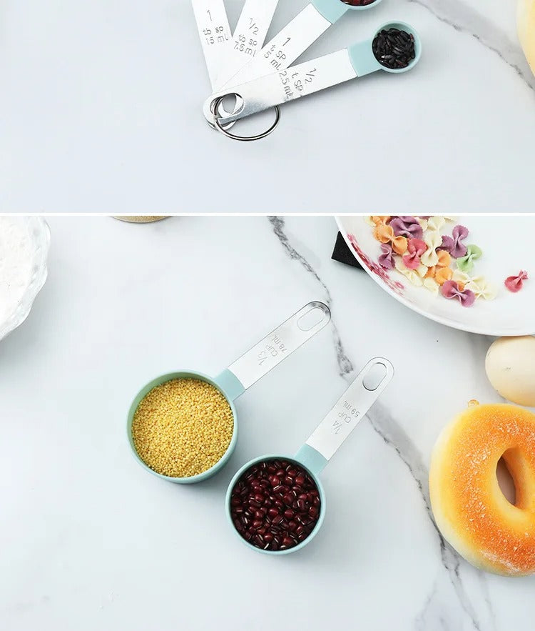 4/8pcs Multi Purpose Measuring Cups and Spoons